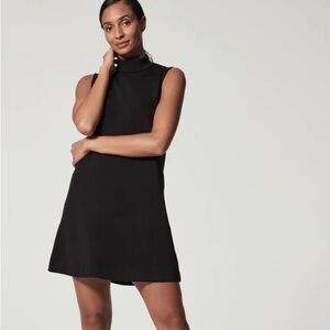 SPANX Black Sleeveless Midi Modal Dress